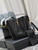 YSL 742828 Le 37 In Vegetable-Tanned Patent Leather Black
