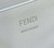 Fendi 8BS017 Mini Baguette White and black canvas bag with FF embroidery 0159BS