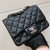 Chanel A35200 Mini Flap Bag 17cm Grained Calfskin Black Silver