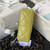 Chanel AS4165 Mini Flap Bag Lambskin Wenge Wood & Gold-Tone Metal Lemon Green