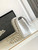 Chanel A01112 Flap Classic Handbag Tweed beads& Silver-Tone Metal White