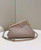 Fendi 8BP129 First Small Nude and Light Purple braided leather bag 80103