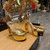 Prada 1XP48B Metallic leather platform sandals P78539