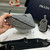 Prada 1NE190 Crystal-studded satin pouch Black