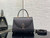 Valextra WBES0036028 Iside Top Handle micro Bag Black