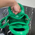 Prada 1BA359 Small Padded Prada Soft Nappa Leather Bag Green