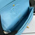 Chanel A01112 Flap Classic Handbag Grained Calfskin & Gold-Tone Metal Blue