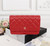 Chanel AP0250 Wallet on Chain Lambskin A33814 Red Gold