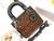 Dior S0856 Micro Lady Dior Bag Horizon Black Metallic Cannage Lambskin with Gold embroidery sequins