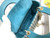 Dior M0505 Mini Dior Lady Bag Blue Metallic Cannage Lambskin with Embroidered Check Beads
