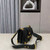 Prada 1BD045 Prada Cahier Leather Bag Black