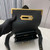 Prada 1BD045 Prada Cahier Leather Bag Black