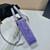 Prada 1BA331 Small satin tote bag with crystals Purple
