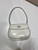 Prada 1BD311 Cleo brushed leather shoulder bag with flap White