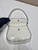 Prada 1BD311 Cleo brushed leather shoulder bag with flap White