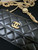 Chanel A68341 Flap Classic Bag Woc Camellia Lambskin Black