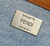 Fendi 8BR600 Baguette Medium Light blue denim bag with FF embroidery