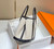 Hermes Beige Canvas and Black leather Garden Party 30cm Bag H239051