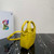 Prada 1BA359 Small Padded Prada Soft Nappa Leather Bag Yellow