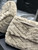 YSL 498894 Yves Saint Laurent Niki Medium In Vintage rabbit fur Leather Gray