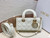 Dior M0613 Small Lady D-joy Bag White Cannage Lambskin