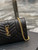 YSL 620280 Envelope Chain Wallet In Mix Matelassé Grain De Poudre Embossed Leather Black