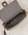 Fendi 8BR600 Baguette Brown houndstooth wool bag with FF embroidery