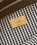 Fendi 8BR600 Baguette Brown houndstooth wool bag with FF embroidery