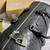 Gucci 406380 GG Embossed Duffle Bag Black
