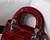 Dior M0505 Mini Lady Dior Bag Wine Red Patent Cannage Calfskin Silver