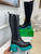 Bottega Veneta Women Shoes High-heeled Lug Boot Deep-green Flatform 192789