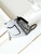 Chanel 24SS A01112 Flap Classic Handbag Large diamond inlaid Silver