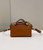Fendi 8BL145 By The Way Mini Brown leather small Boston bag