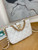 Chanel AS3476 HOBO Handbag Lambskin & Gold-Tone Metal White