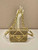 Prada 1BD329 Satin mini-bag with crystals Gold