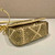 Prada 1BD329 Satin mini-bag with crystals Gold