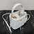 Prada 1BA373 Prada Panier shearling mini-bag White