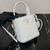 Prada 1BA373 Prada Panier shearling mini-bag White