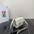 Prada 1BD320 Prada Emblème Saffiano Shoulder Bag White