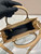Prada 1BA379 Small leather Prada Symbole bag with topstitching Apricot
