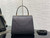 Valextra Iside Top Handle Mini Bag Black WBES0036028