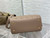 Dior M0565 Medium Lady Dior Bag Taupe Cannage Lambskin Enamel Hardware