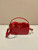 Prada 1BH206 Odette patent leather mini-bag Red