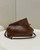 Fendi 8BP129 FENDI FIRST Small Brown Crocodile leather bag