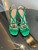 Gucci 739098 Women's crystal Interlocking G sandal G56303