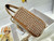 Dior M0505 Mini Dior Lady Bag Gold Embroidered white resin beads