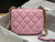 Chanel AS3205 Mini Flap bag lambskin gold Pink