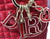 Dior M0505 Mini Dior Lady Bag Red Cannage lambskin Gold with Red Logo