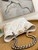 Chanel AS3519 CHANEL19 Shopping Bag Shiny Lambskin White