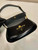 Prada 1BD345 Brushed leather shoulder bag Black